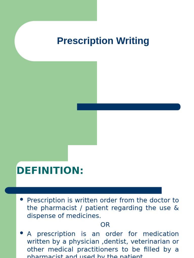 Understanding Medical Prescription Basics | PDF | Medical Prescription ...