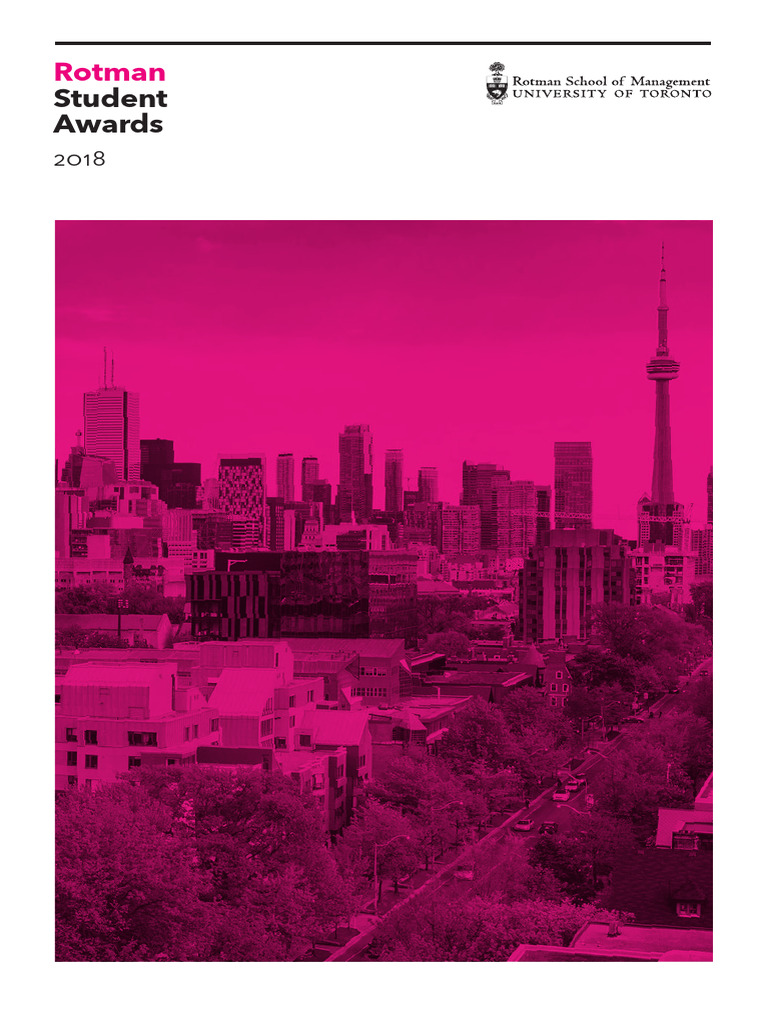 2018 Rotman Student Awards Ceremony | PDF | Business | Academic Degree