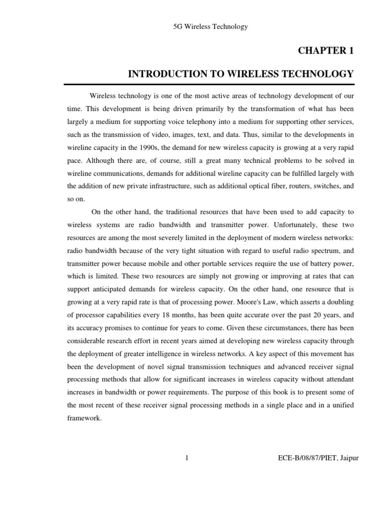 Understanding 5G Wireless Technology | PDF