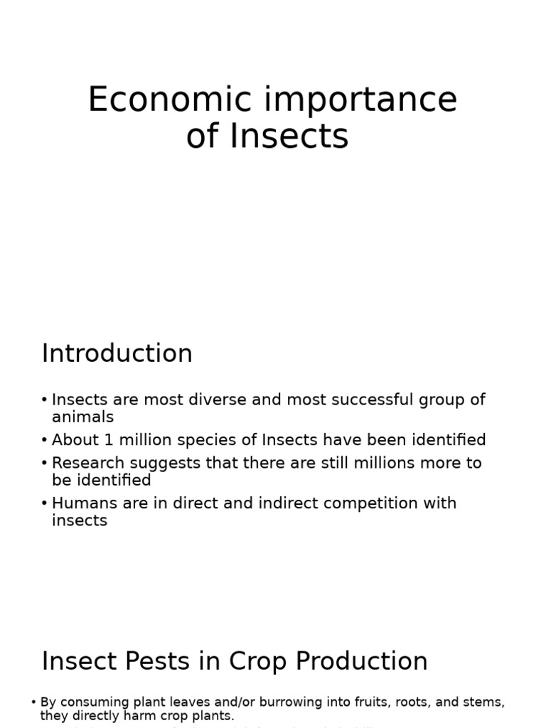 Economic Impact of Insect Pests on Crops | PDF | Pest (Organism) | Insects