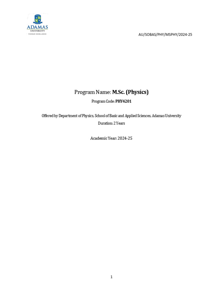 M Sc Physics Syllabus Pdf Equations Of Motion Machine Learning