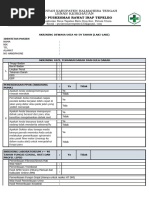 Formulir Skrining Kesehatan CKG | PDF