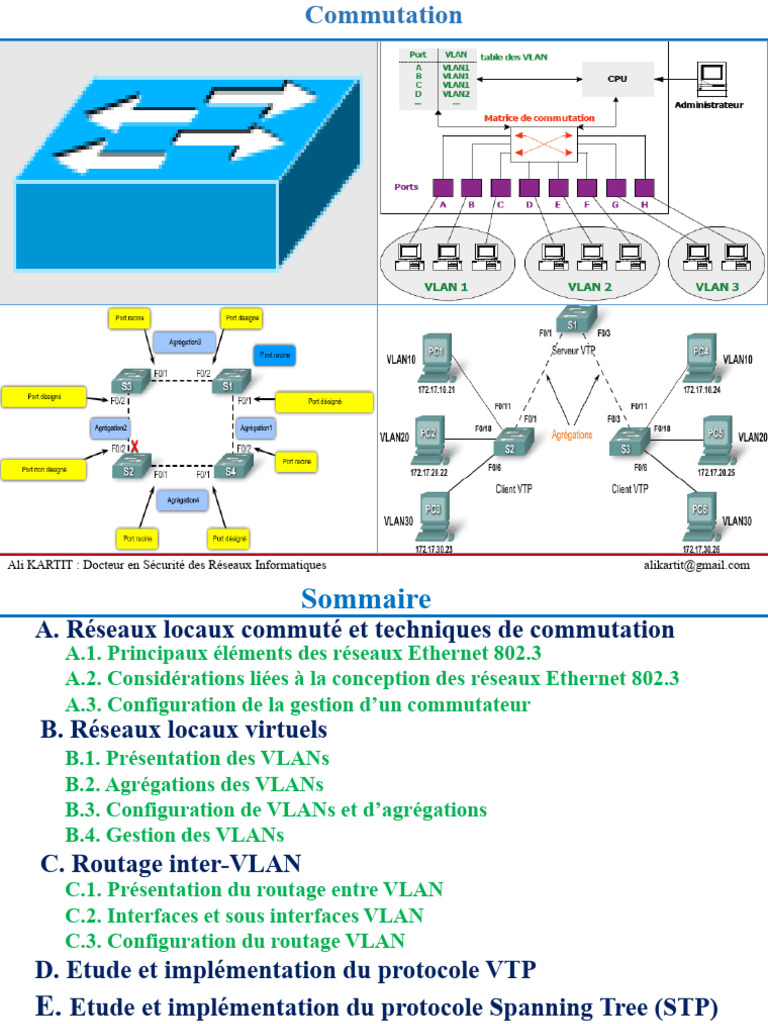Guide sur la Commutation et le Routage VLAN | PDF | Commutateur réseau ...