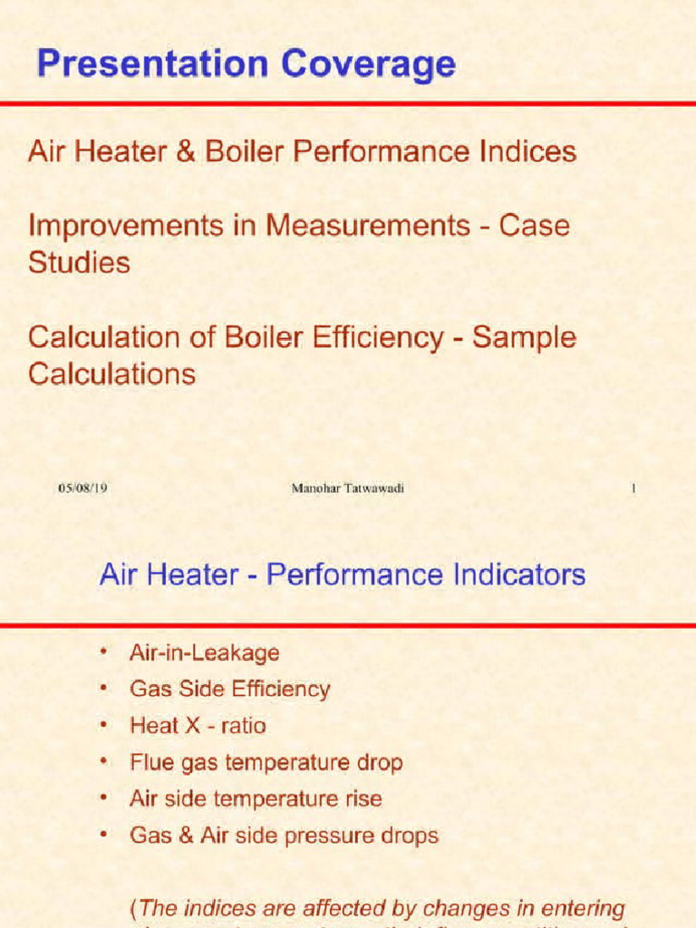 APH & Boiler Performance | PDF