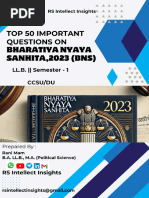 Bns & Bnss Notes by Cs Ankush Bansal | PDF | Bail | Mens Rea