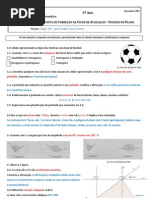 Ficha de avaliação - figuras no plano - correção