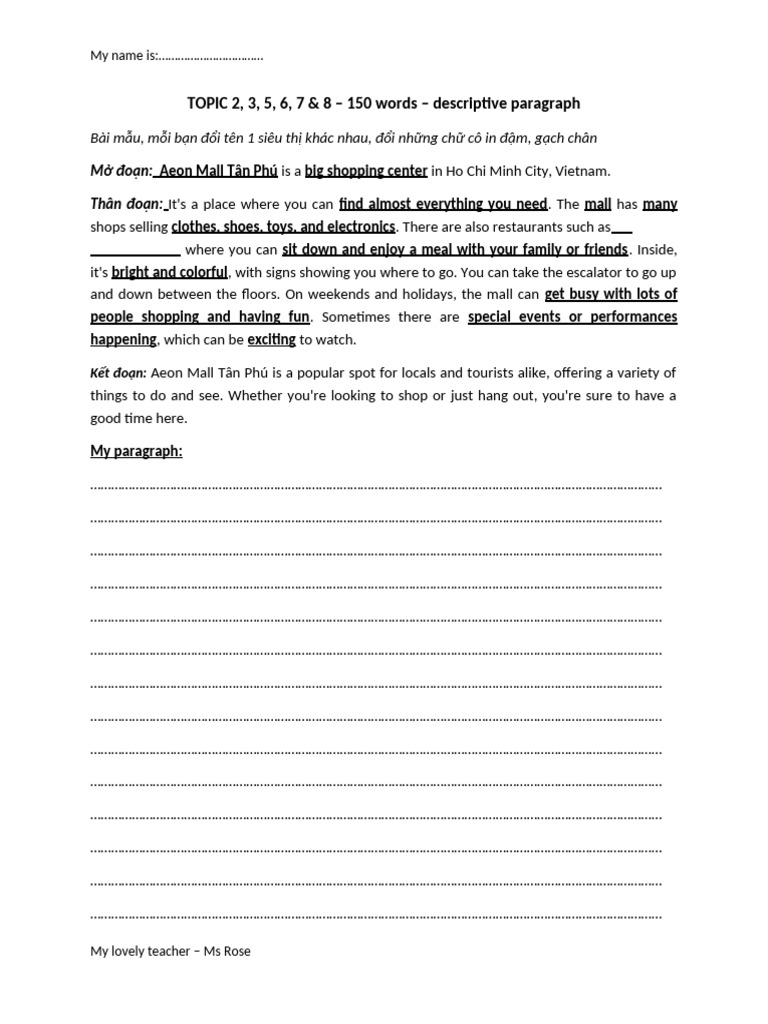 EII 4 - Writing 1 - Bài Mẫu - Aeon | PDF