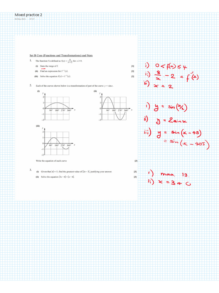 Core and Stats 2 Q and Summary Ans | PDF