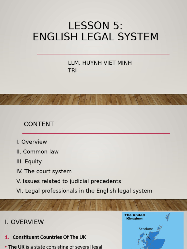 Overview of the English Legal System | PDF | Precedent | Equity (Law)