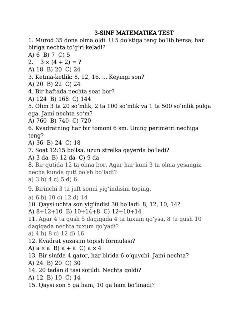 3-sinf-matematika-test-pdf