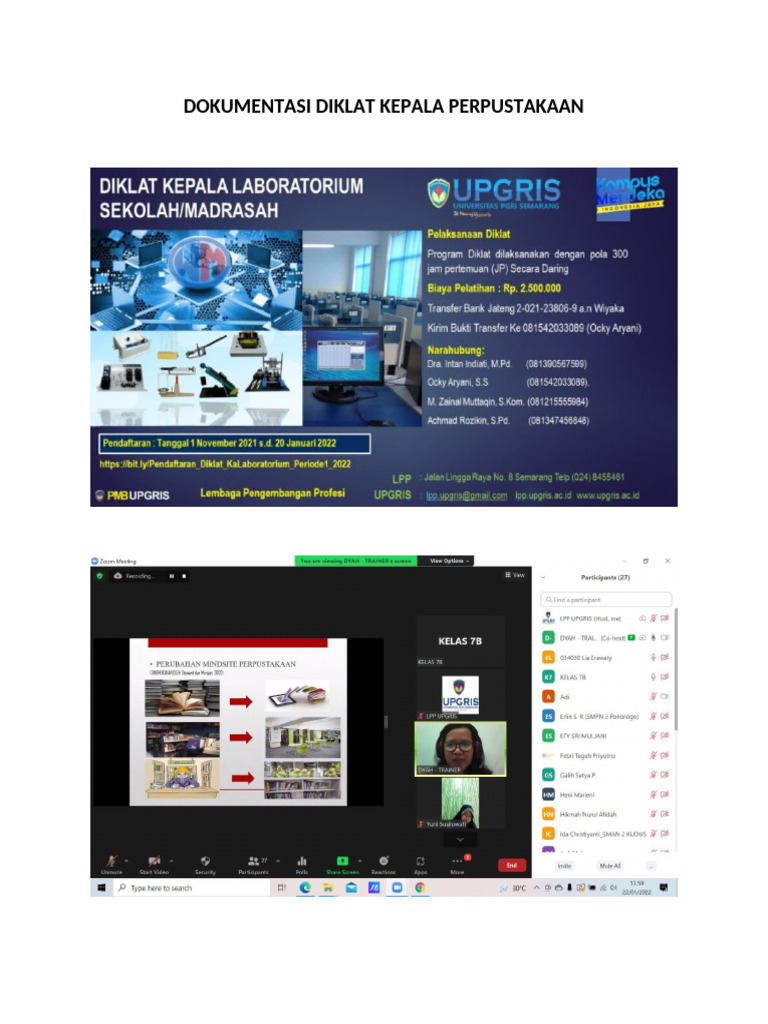 Dokumentasi Diklat Kepala Perpustakaan Pdf