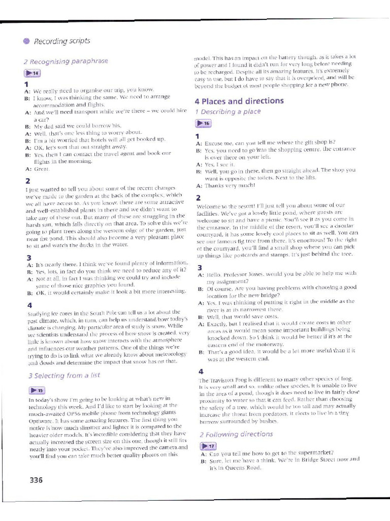 Listening Tape Scripts | PDF