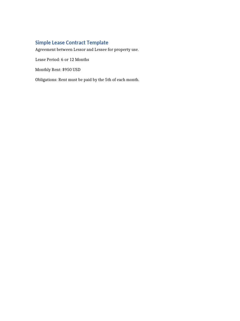 Lease Contract | PDF