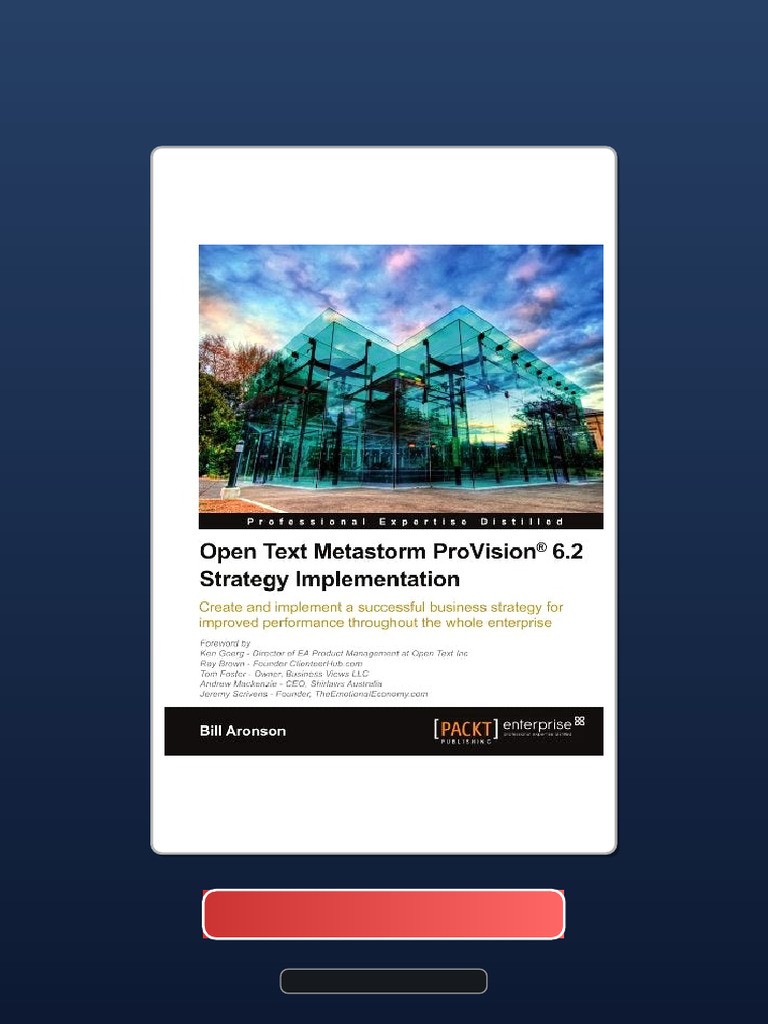 Metastorm ProVision 62 Strategy Implementation Ebook and TestBank ...