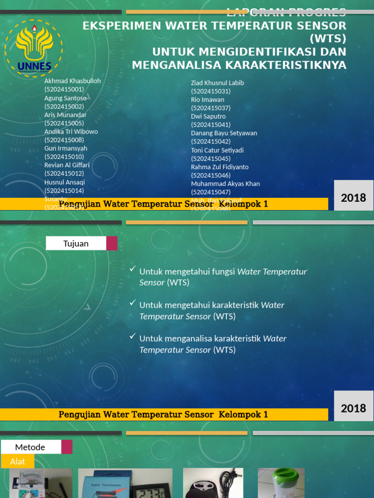 Laporan Pengujian Sensor WTS | PDF