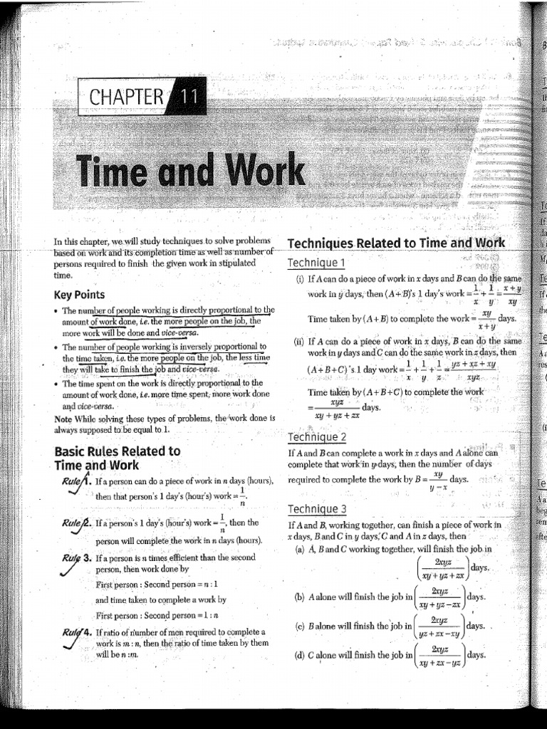Time and Work 2 | PDF