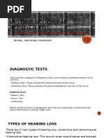 Rinne and Weber Test Overview | PDF | Audiology | Human Head And Neck