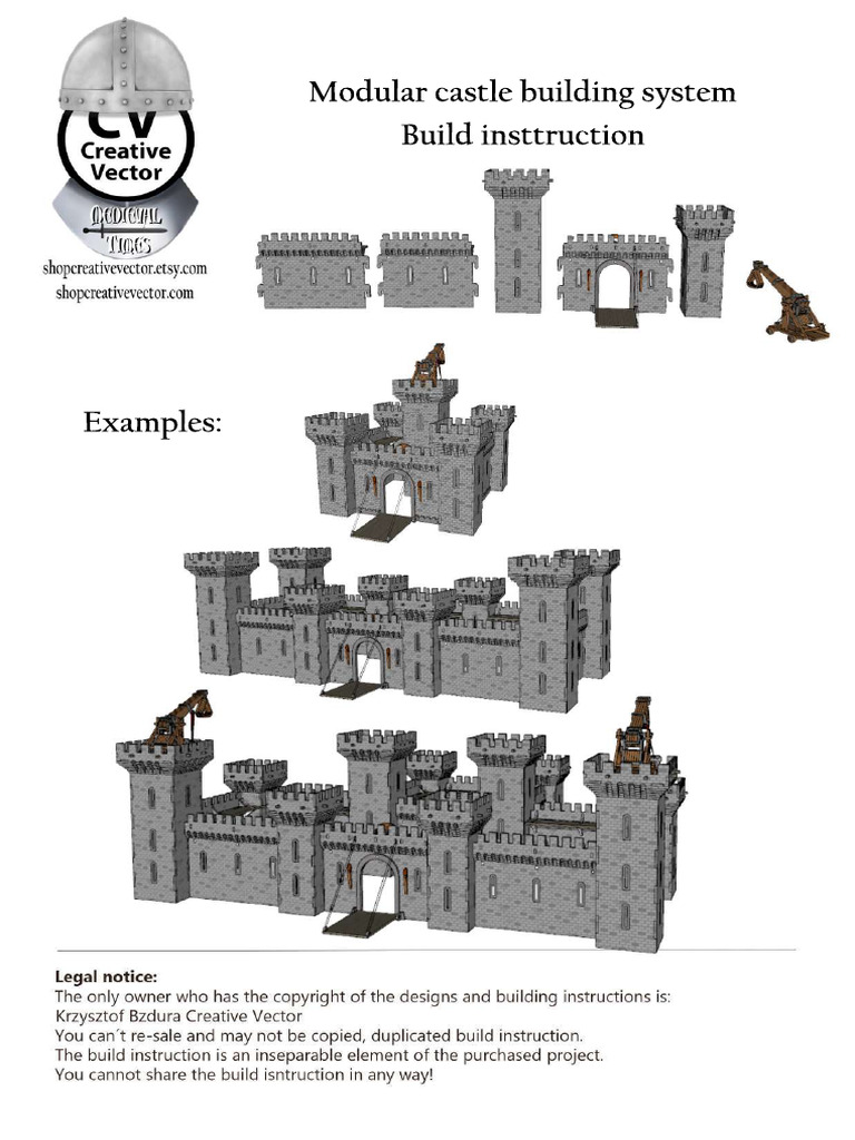 Modular Castle Building Instructions | PDF
