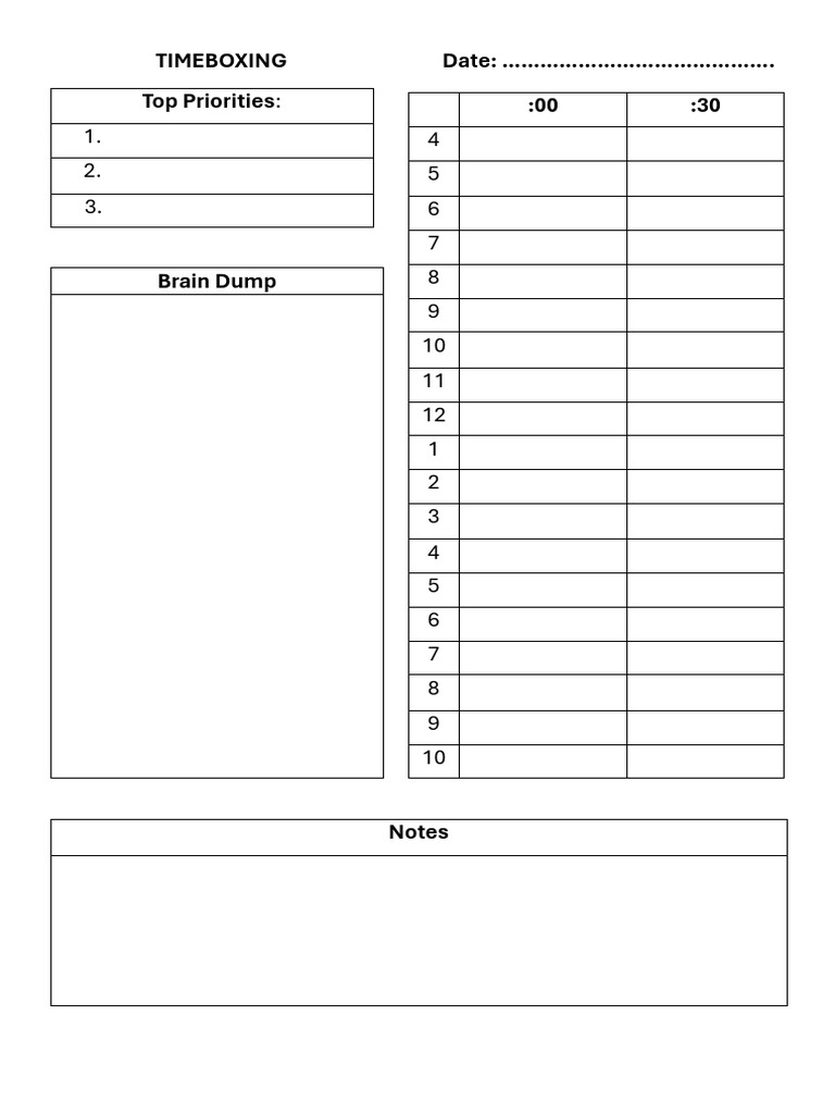 Time Boxing | PDF