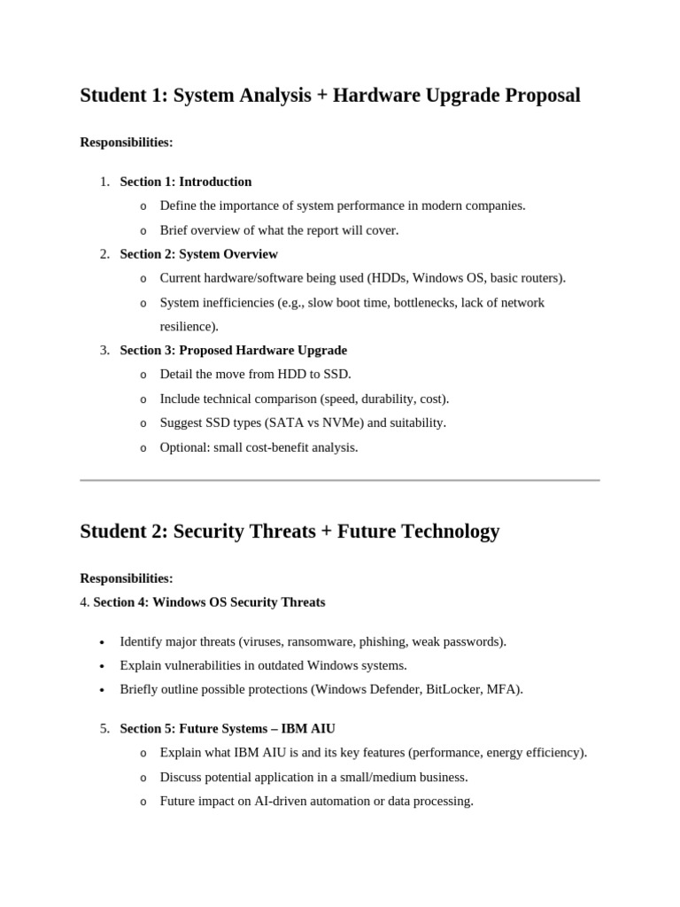 Computer - Architecture - A3 - Work Division | PDF
