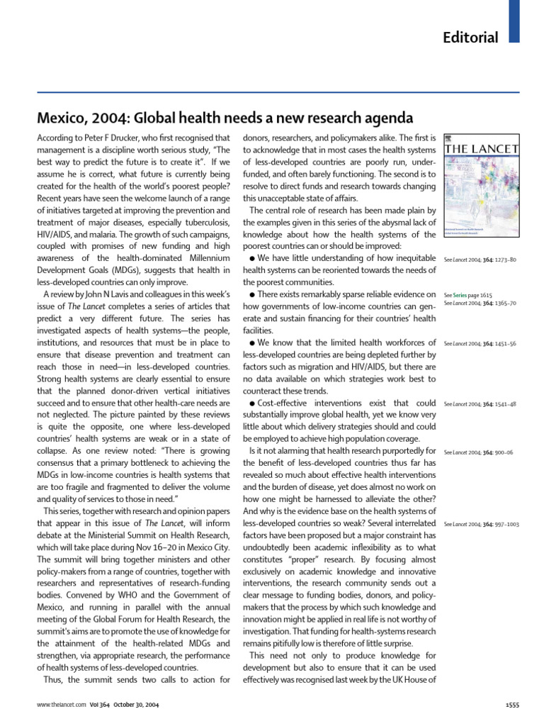Strengthening Health Systems in Developing Countries | PDF | Global ...