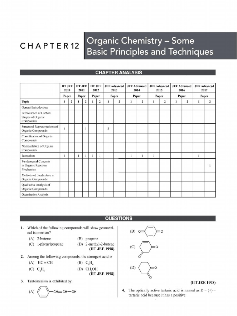 Organic Chemistry - Some Basic Principles and Techniques | PDF