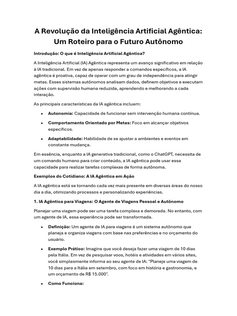 A Revolução Da Inteligência Artificial Agêntica - 250623 - 123024 | PDF ...