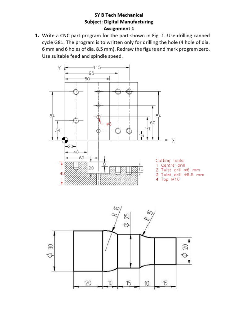 CNC & AM Programming Assignments Guide | PDF