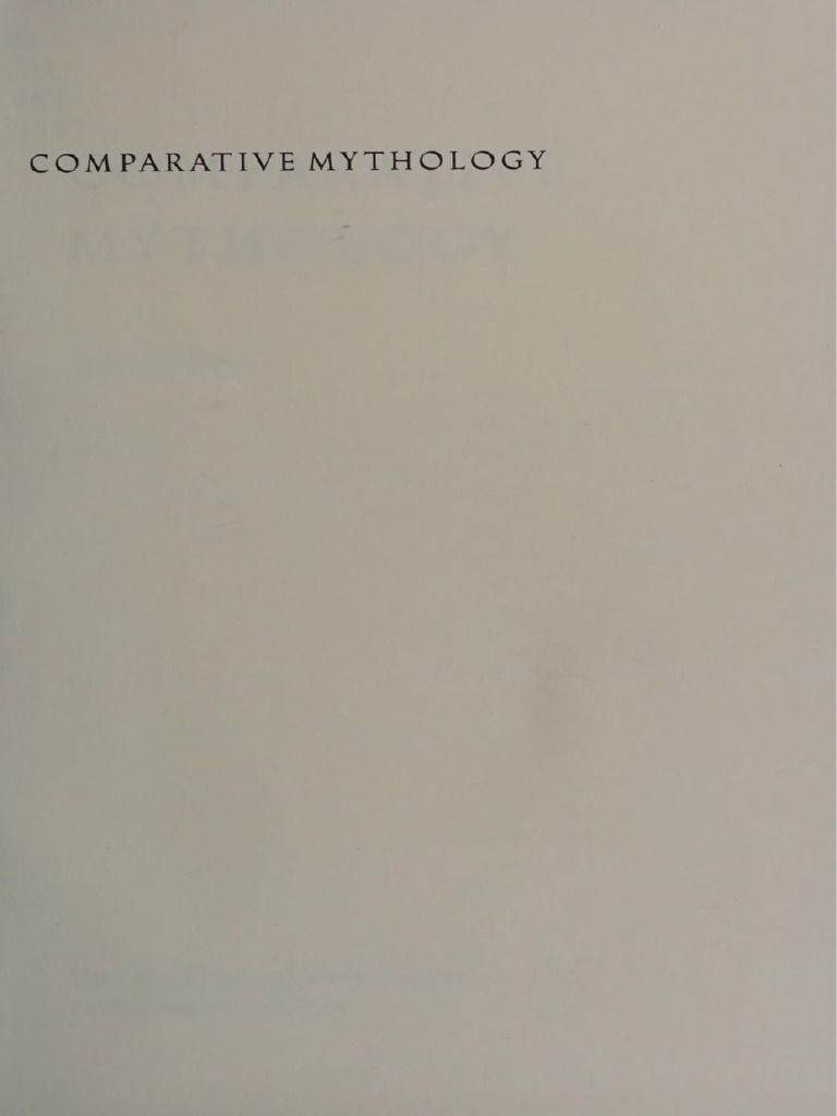 Comparative Mythology (Professor Jaan Puhvel) (Z-Library) | PDF