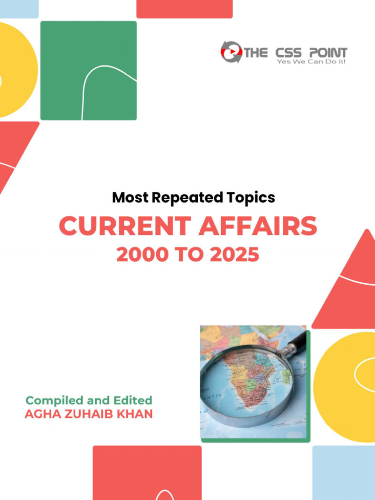 CSS Current Affairs Topics 2025 | PDF | Pakistan | Organisation Of ...