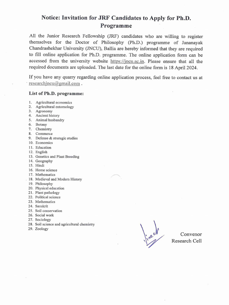 Research Entrance Test (RET-2023) | PDF