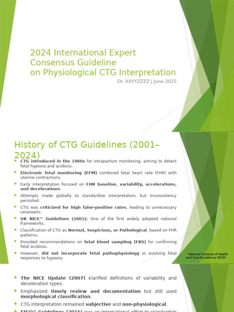 2024 Guidelines for Physiological CTG Interpretation | PDF | Childbirth ...