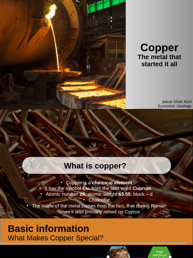 Sources and Production of Copper | PDF | Copper | Chemical Elements