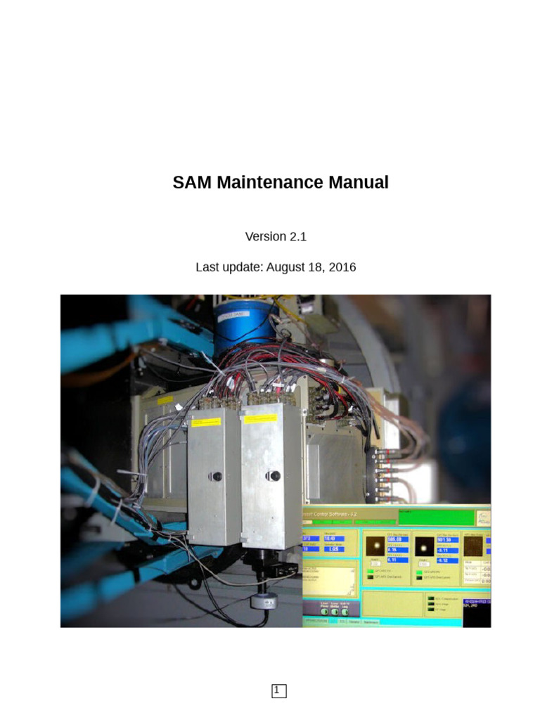 SAM Maintenance V2.1-En | PDF | Electrical Connector | Screw