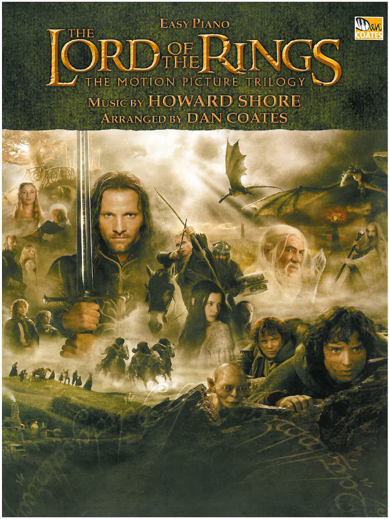 The Lord of The Rings Easy Piano Book PDF