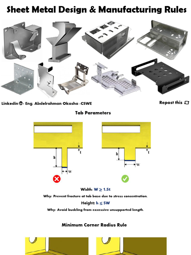 Sheet Metal Design & Manufacturing Rules | PDF | Fracture | Strength Of ...
