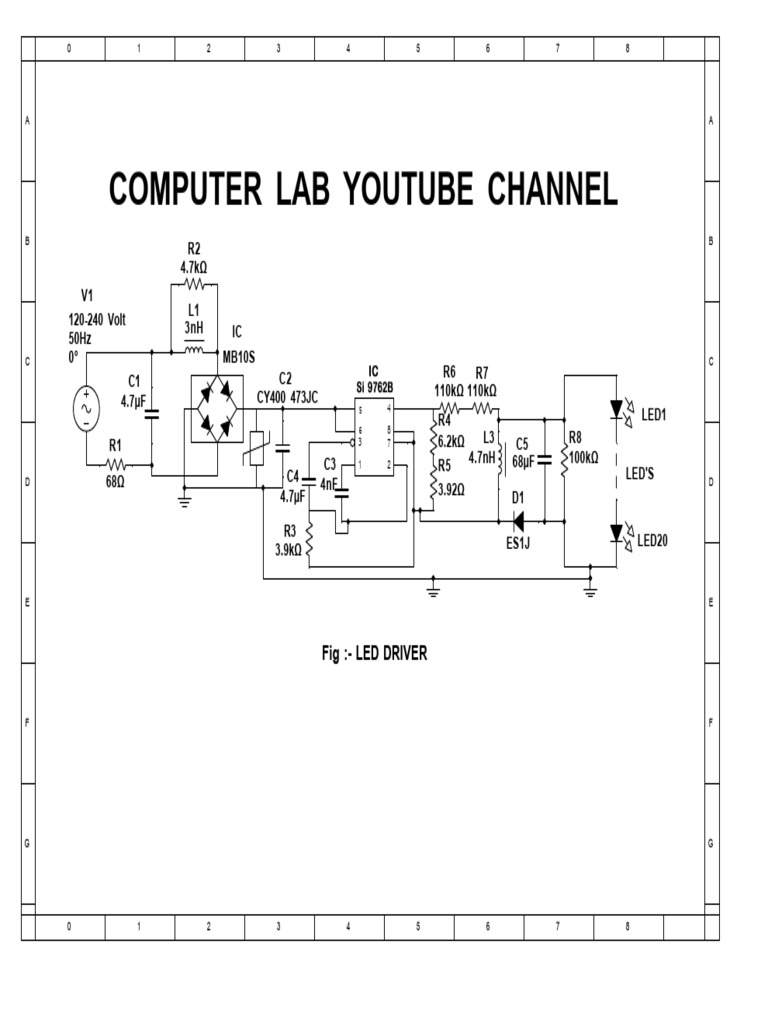 LED Driver Circuit Components Guide | PDF