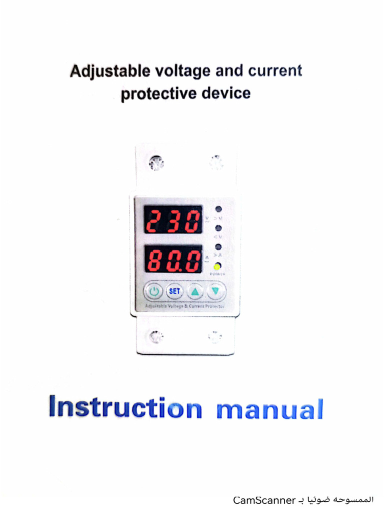 Adjustable Voltage and Current Protective device-UserManual | PDF