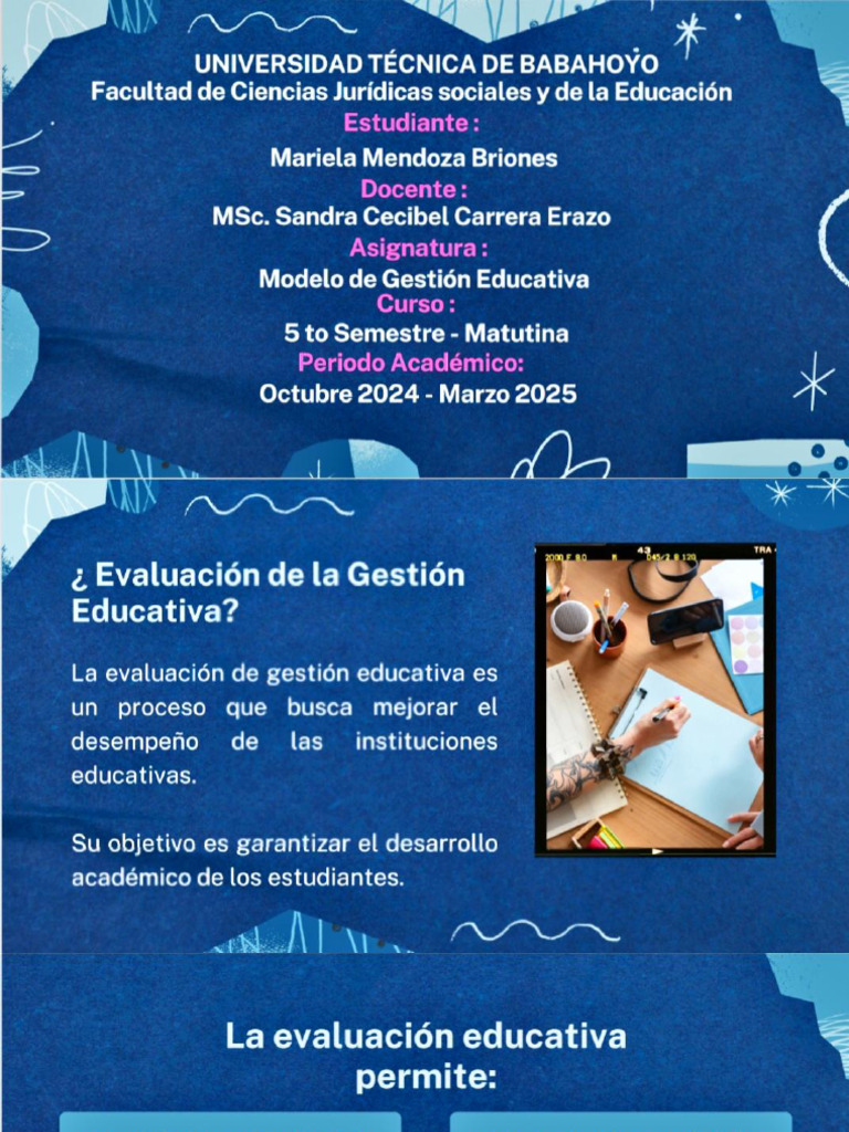 Evaluación de la Gestión Educativa | PDF | Evaluación | Plan de estudios