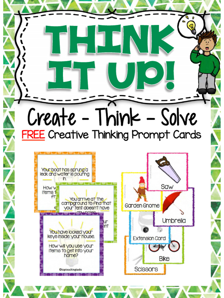 Creative Thinking Cards for Students | PDF