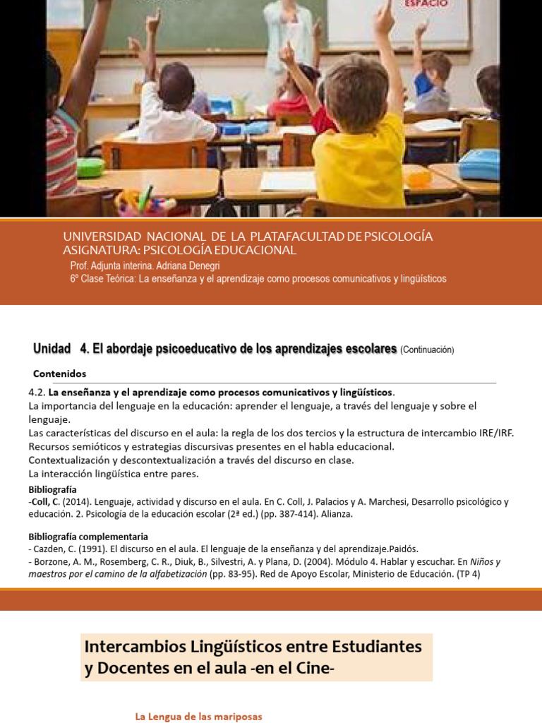 Lenguaje y Aprendizaje en Educación | PDF | Enseñando | Aprendizaje