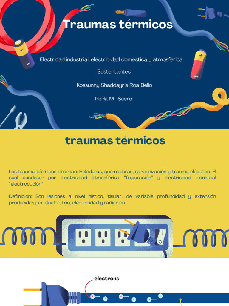 Traumas Térmicos: Tipos y Mecanismos | PDF | Quemar | Corriente eléctrica