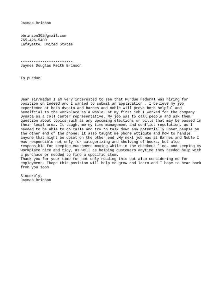 My Cover Letter But Better | PDF