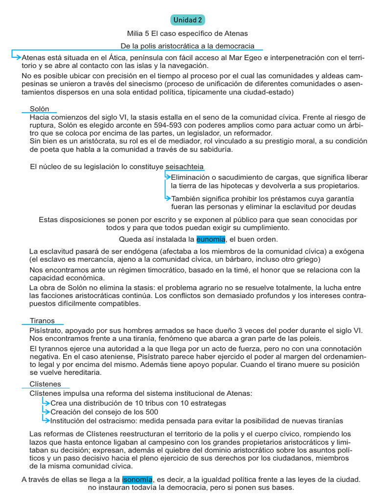 Evolución de la Democracia en Atenas | PDF | Esparta | Antigua Grecia