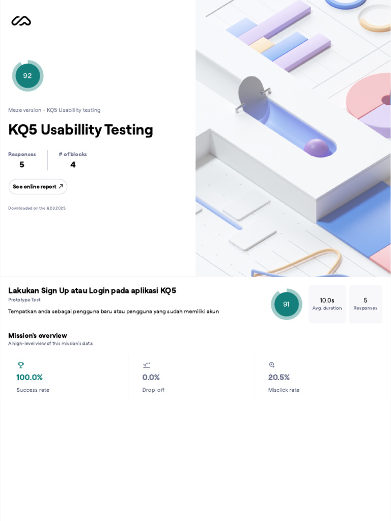 Maze-Report KQ5 Usabillity Testing 23-6-2025 | PDF | Information ...