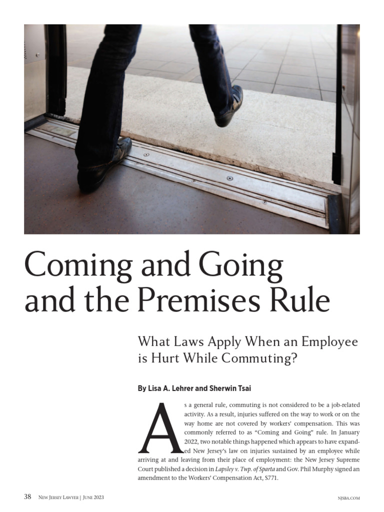 Coming and Going and The Premises Rule | PDF | Employment | Supreme ...