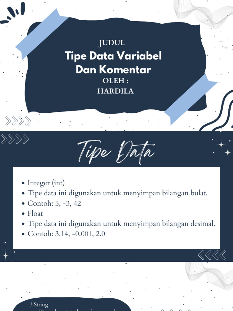 Tipe Data dan Komentar dalam Python | PDF