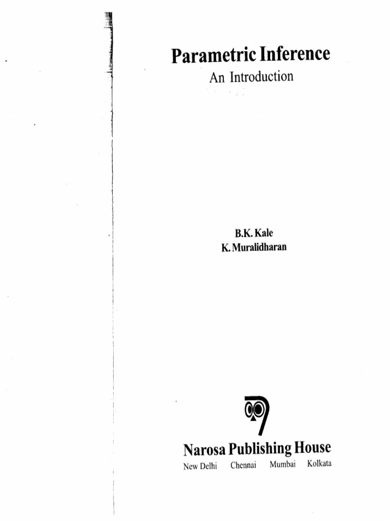 B K Kale - Parametric Inference | PDF