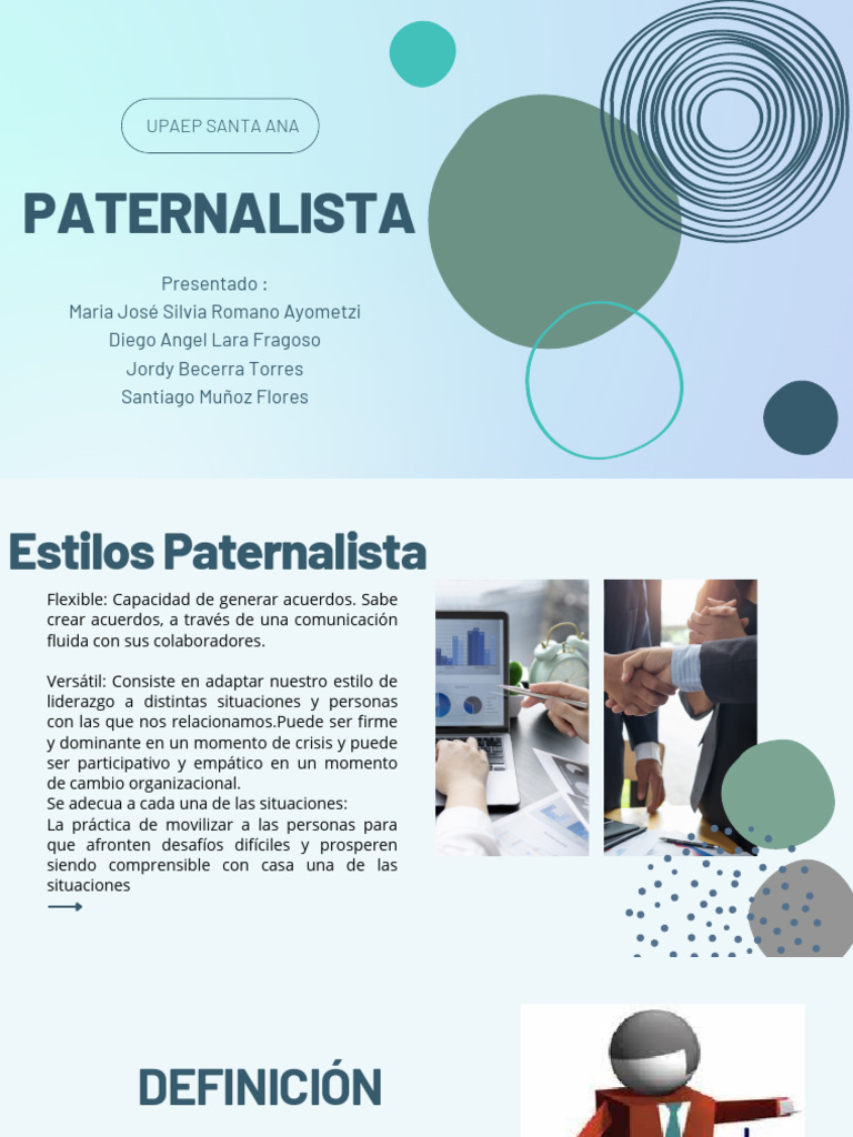 Paternalista: Upaep Santa Ana | PDF | Liderazgo | Sicología
