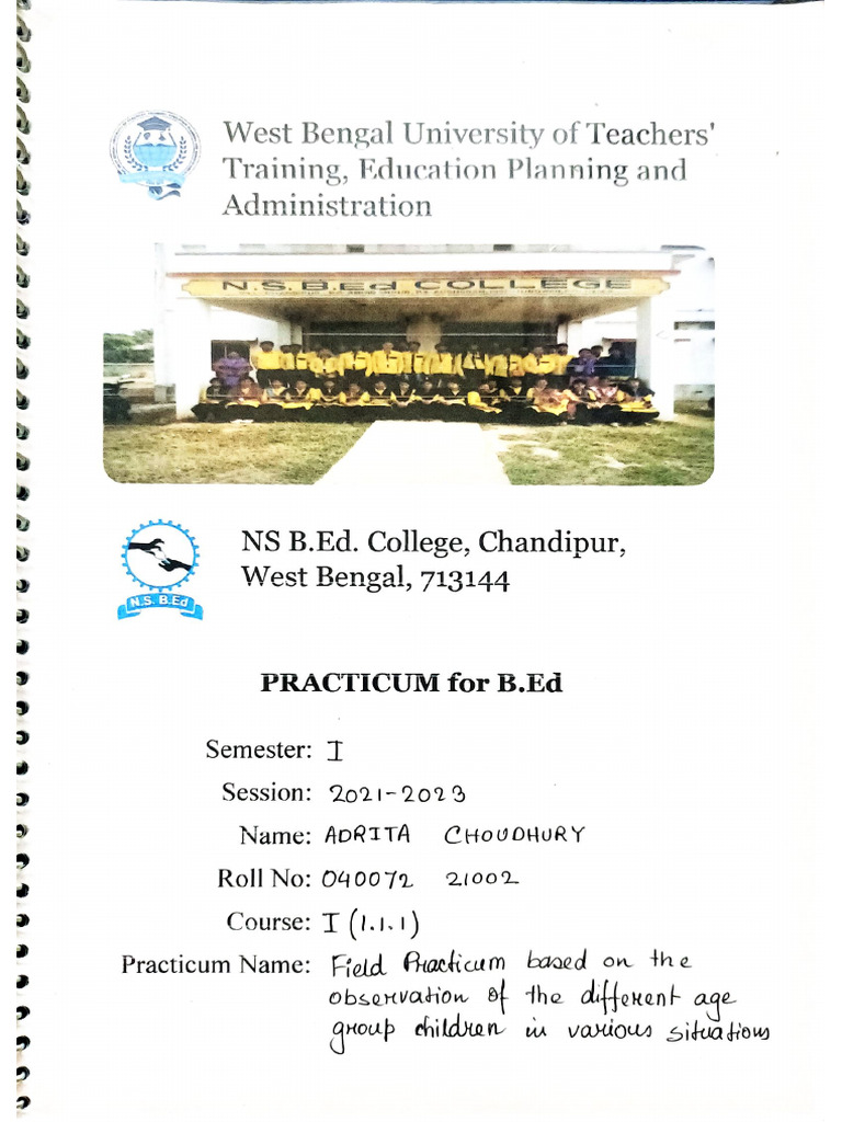 Bed Practicum | PDF